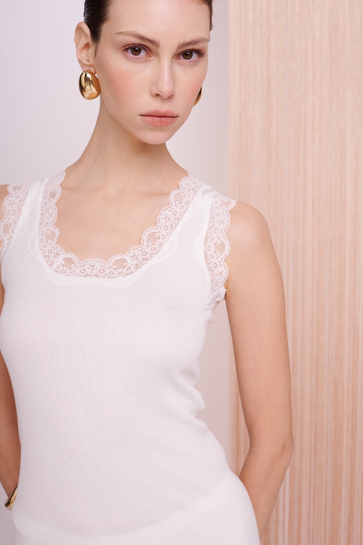 BASICS Top - Jersey Rib - Silk