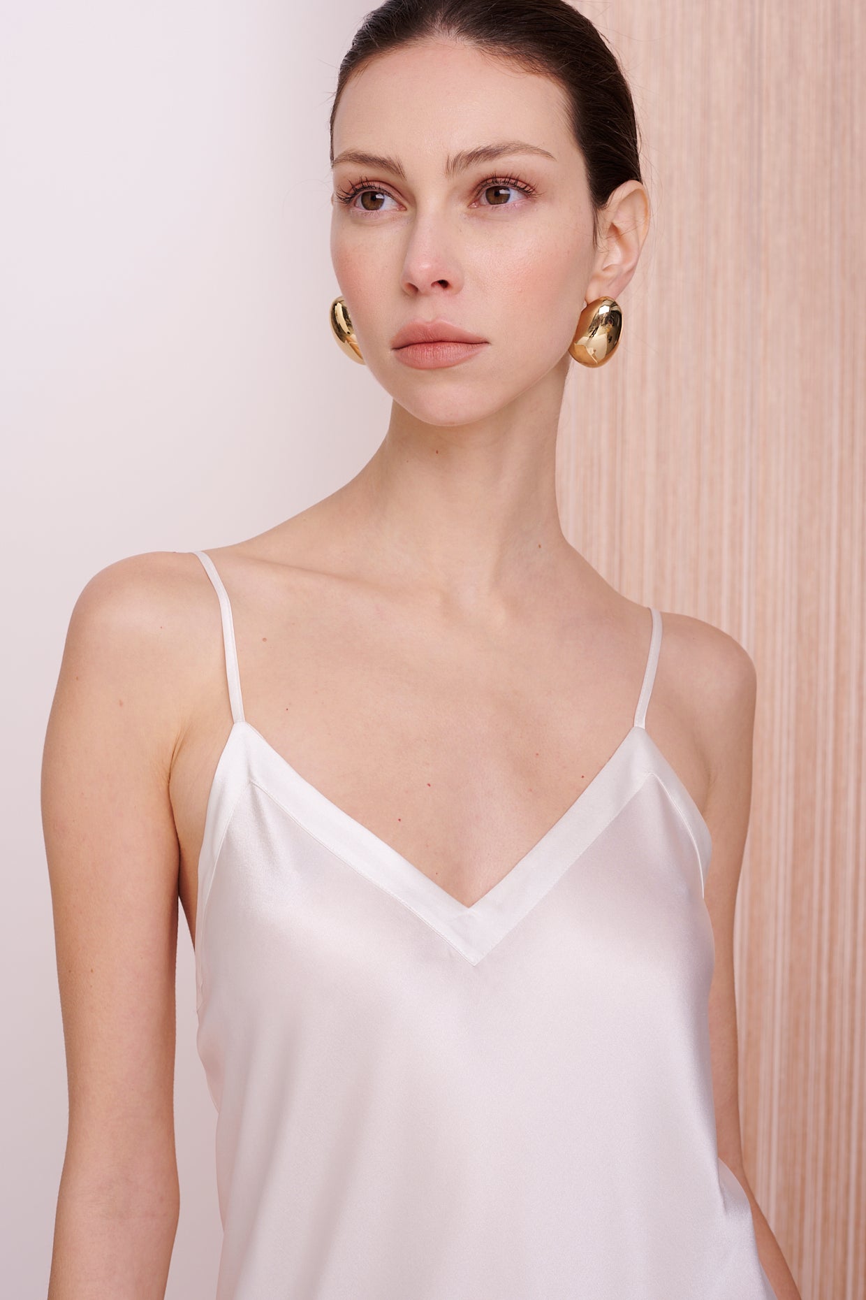 BASICS Slip Dress Midi - Silk Stretch