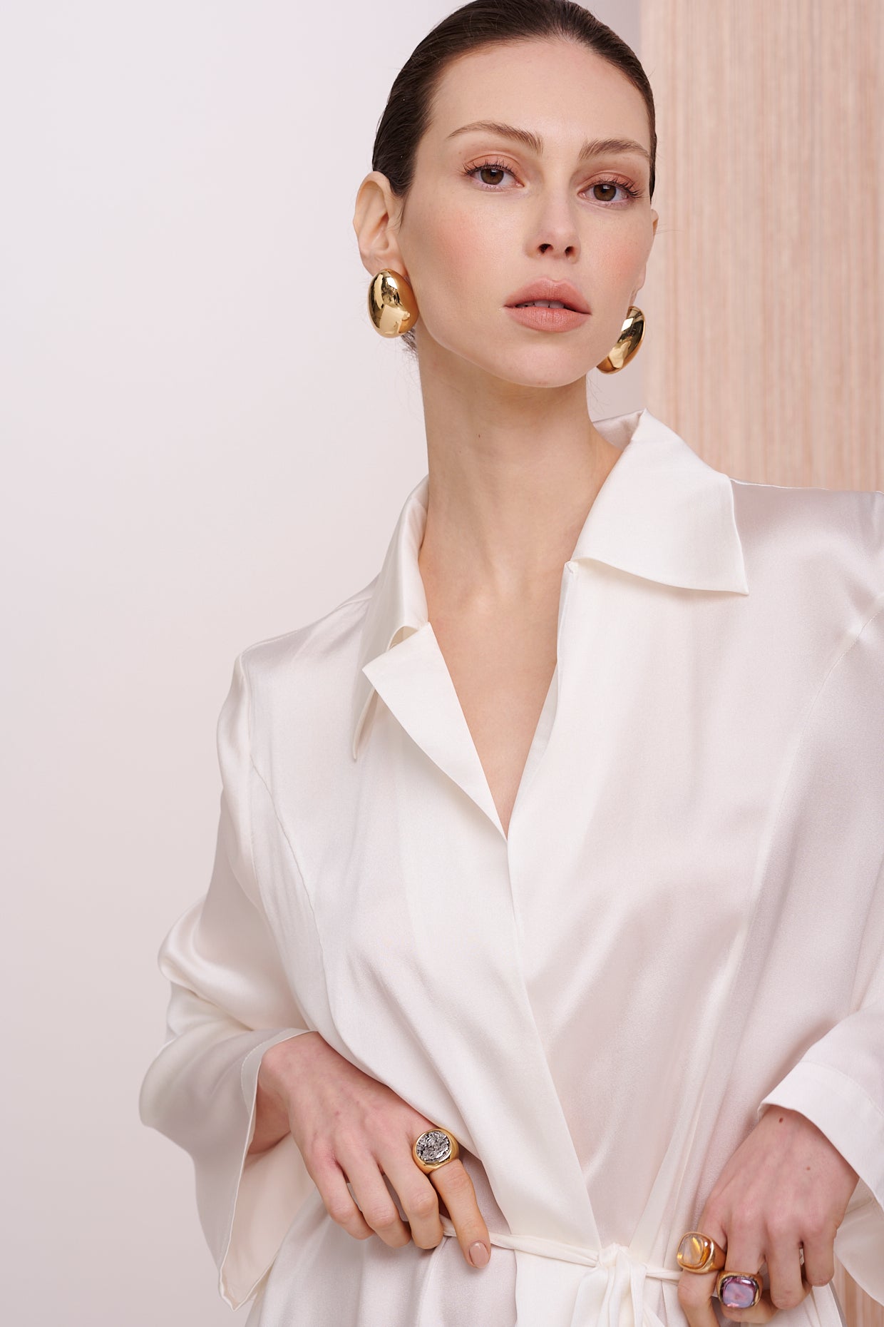 BASICS Kimono Short - Silk Stretch