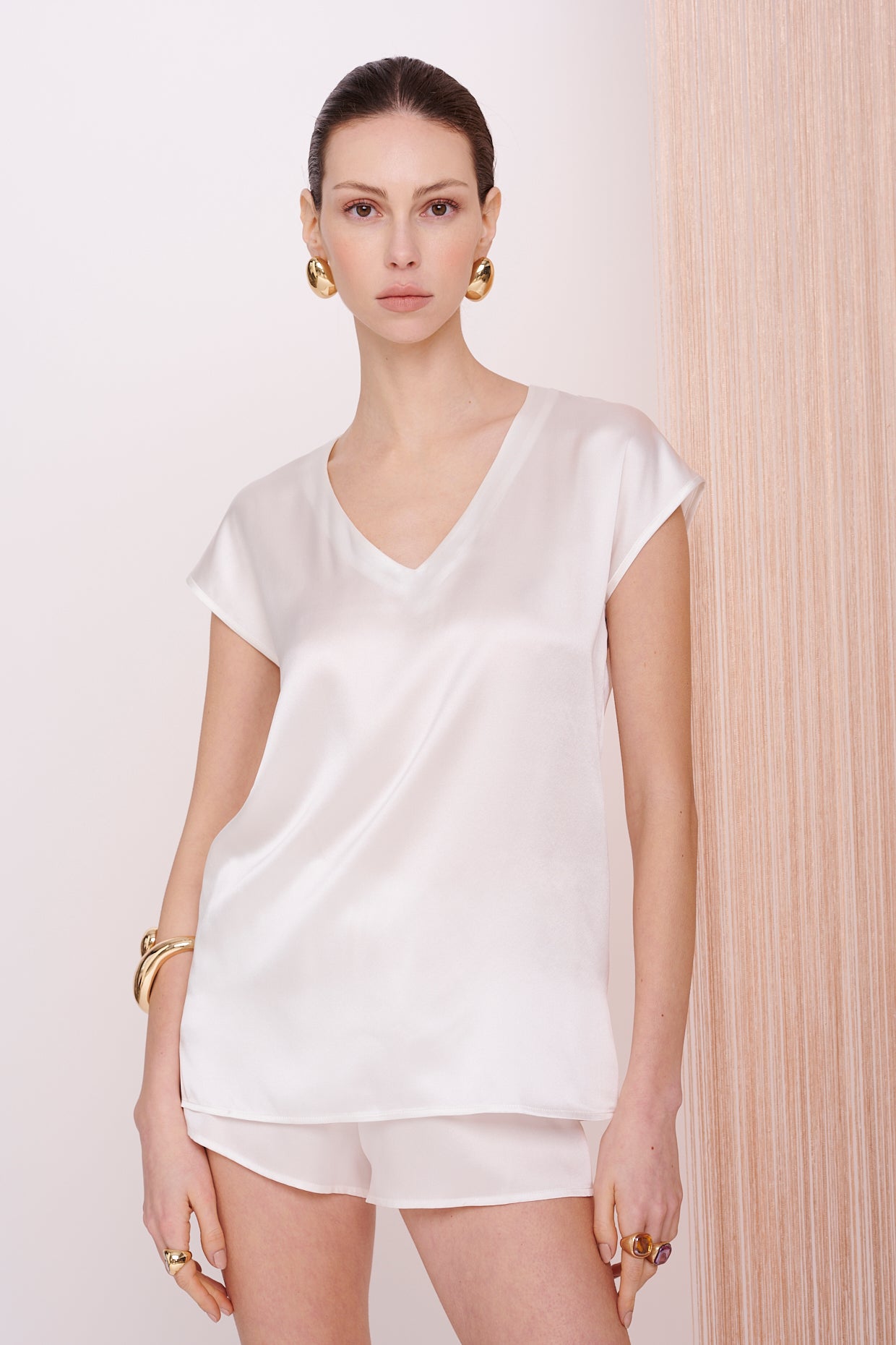BASICS Shirt - Satin Silk