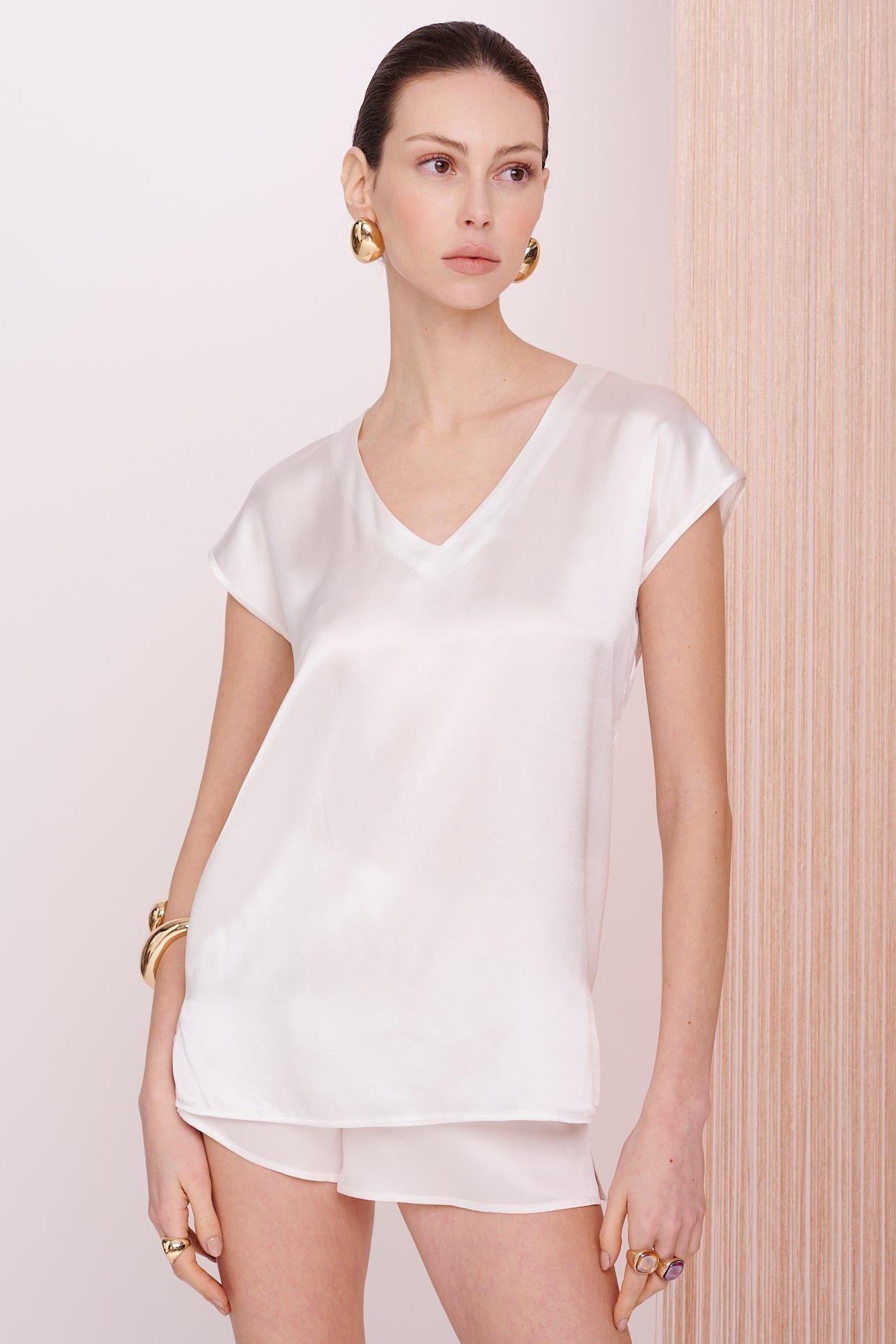 BASICS Shirt - Satin Silk