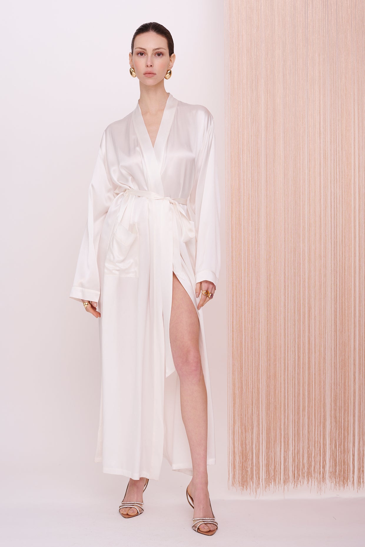 BASICS Kimono Long - Satin Silk