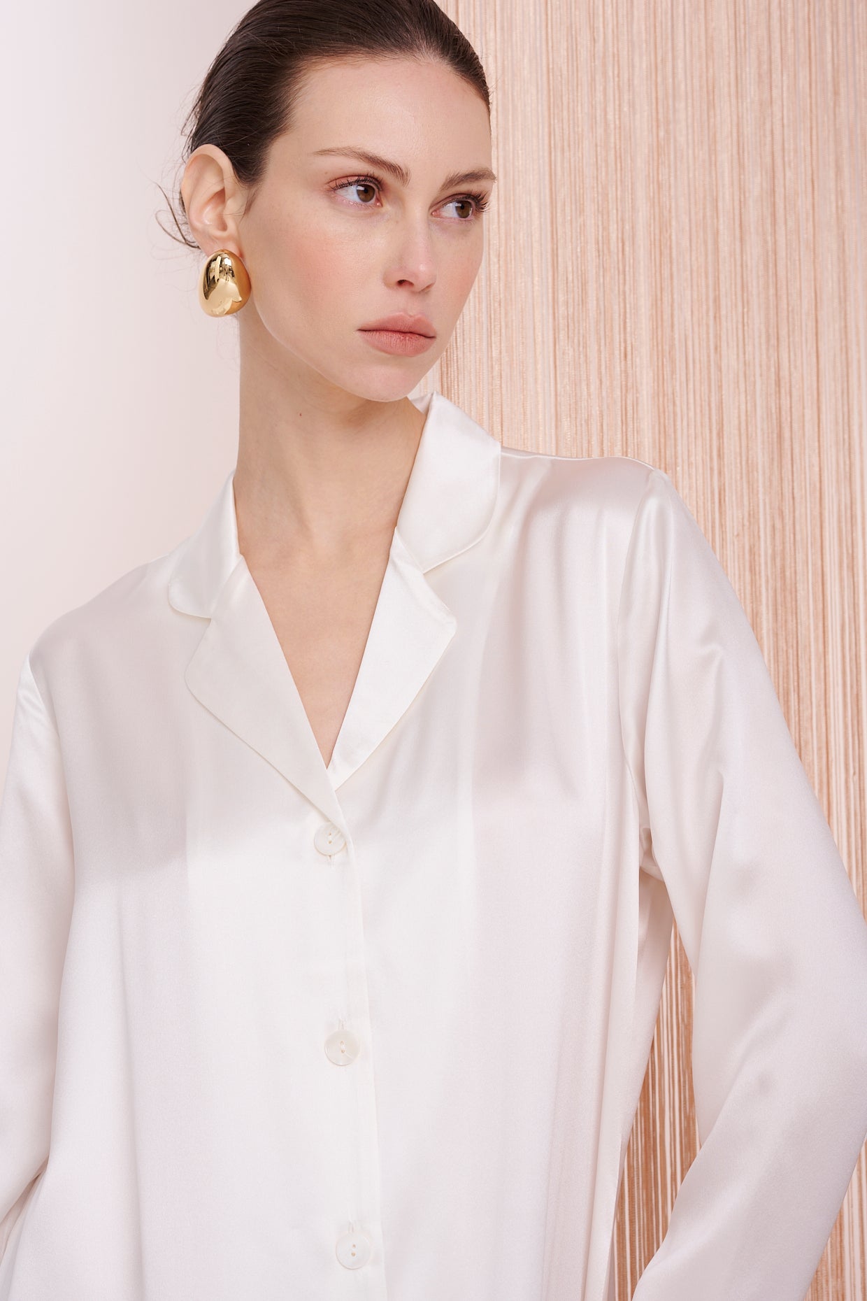 BASICS Longshirt - Satin Silk