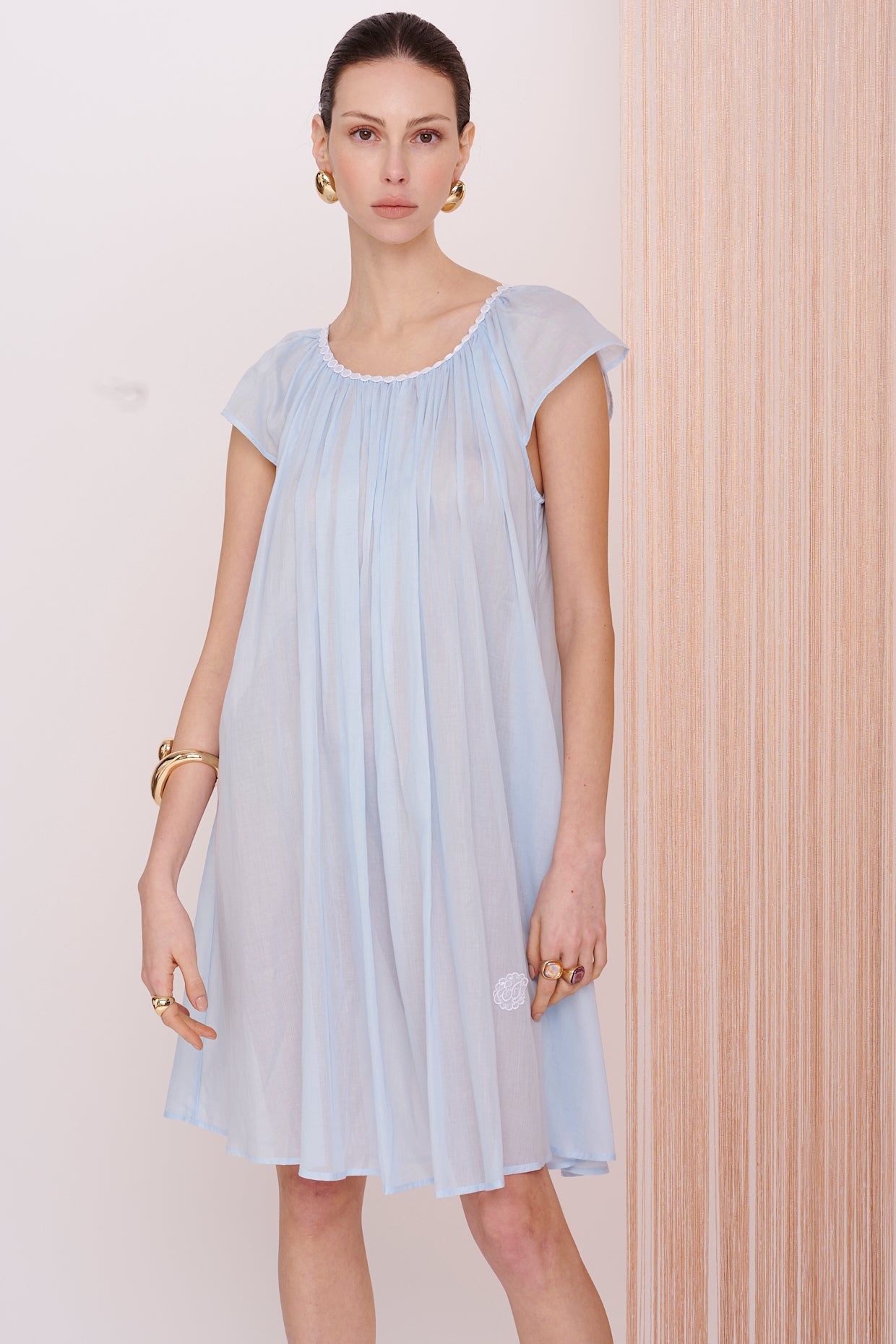 BASICS Dress Midi - Mousseline