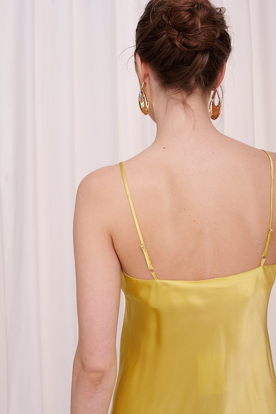 * Slip Dress Mini - Satin Silk