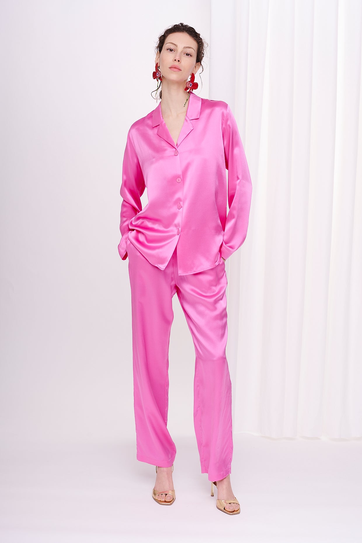 * pyjama satin silk