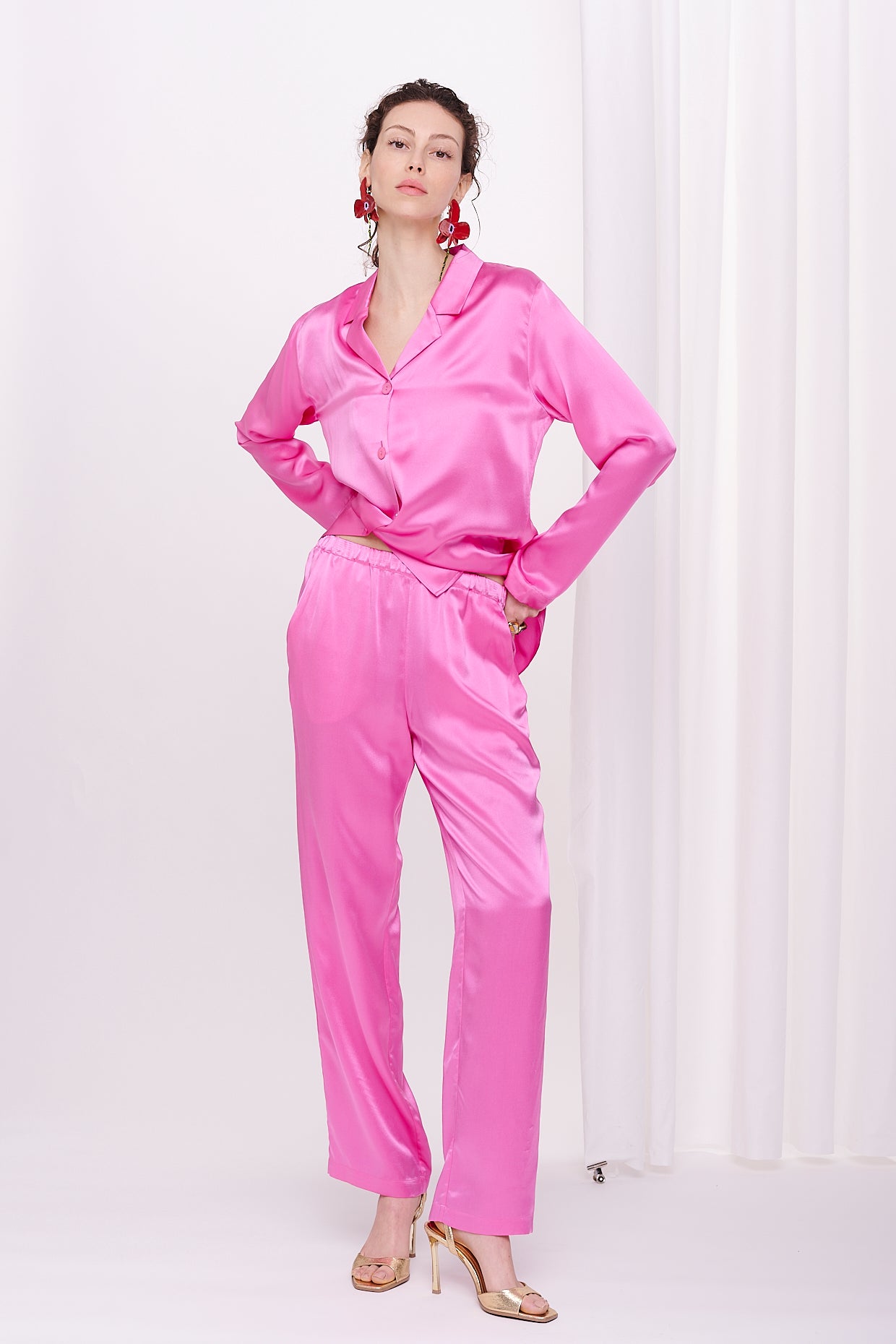 * pyjama satin silk