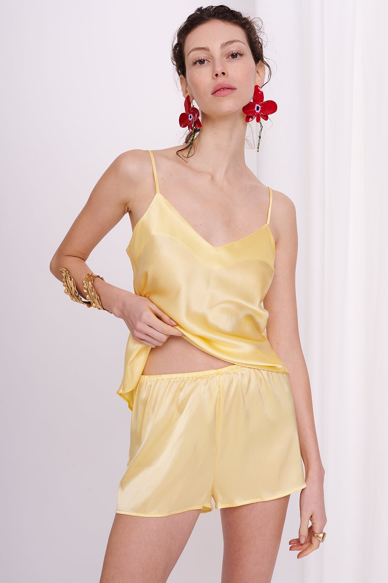 shorties satin silk