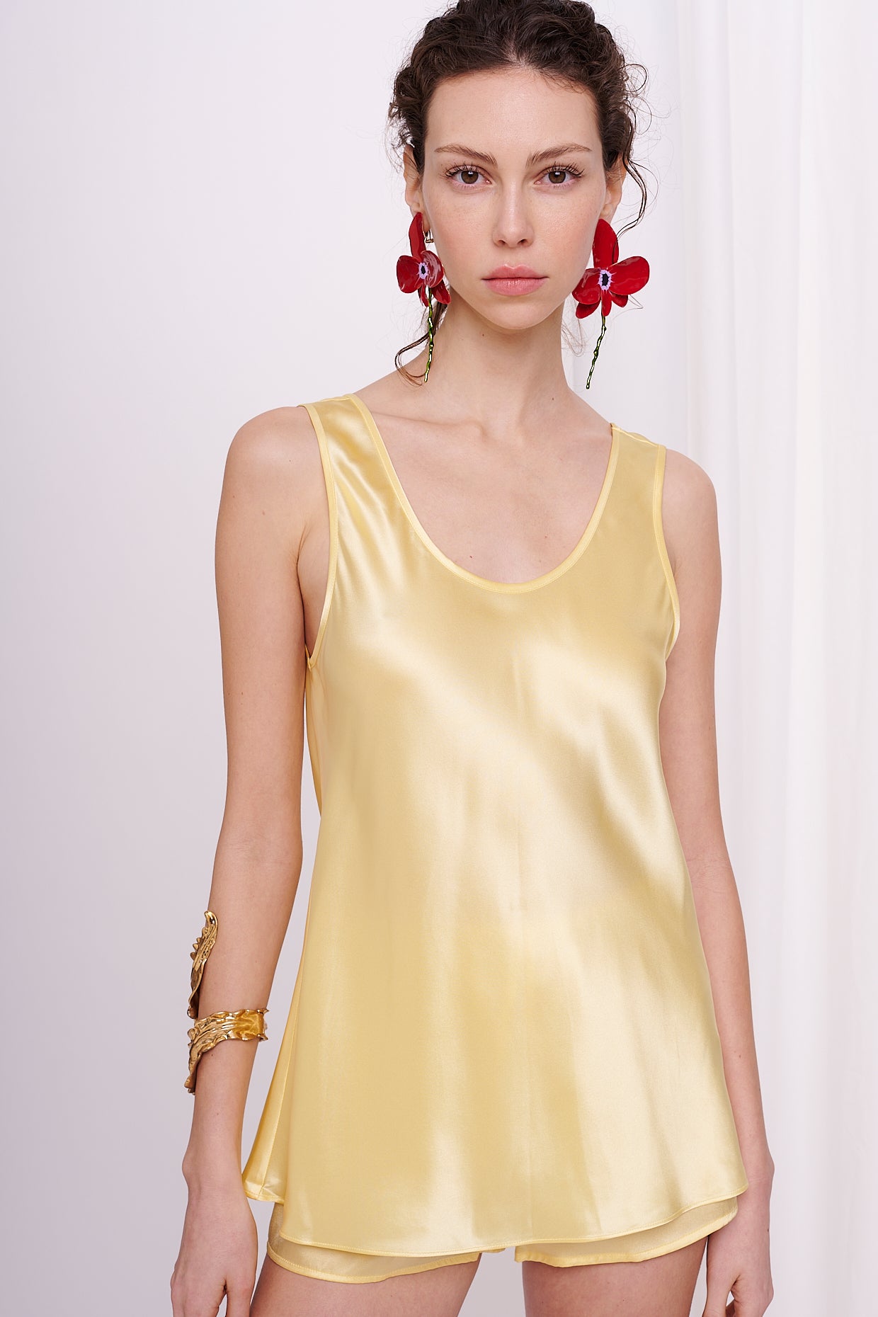 * top satin silk