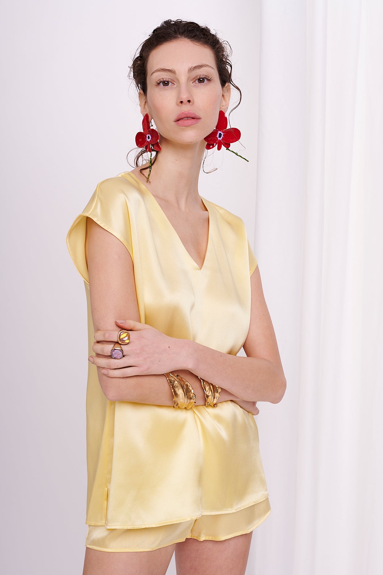 shirt satin silk