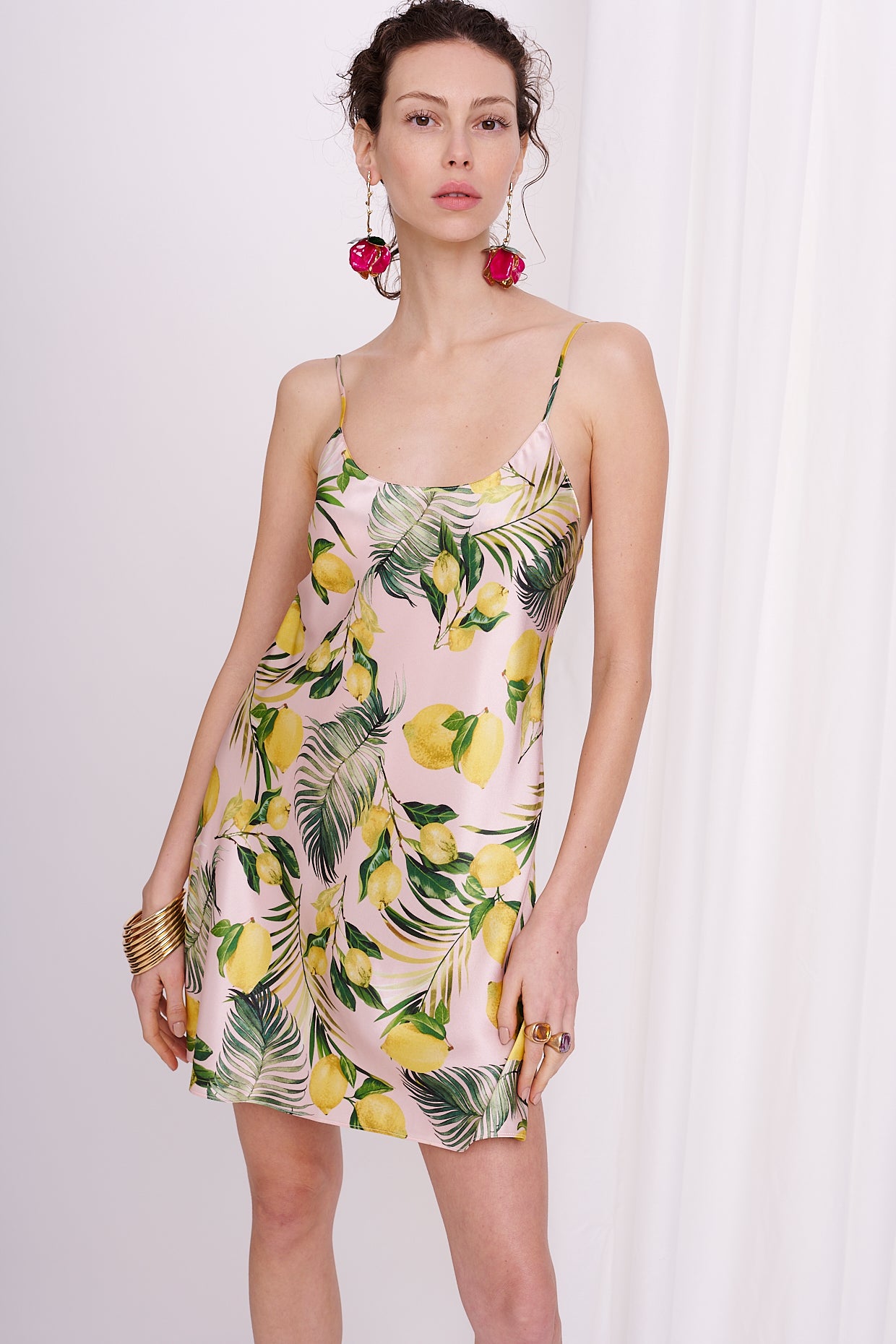 slip dress mini satin silk