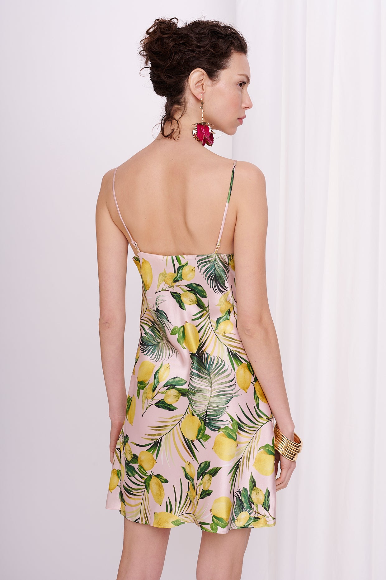 slip dress mini satin silk