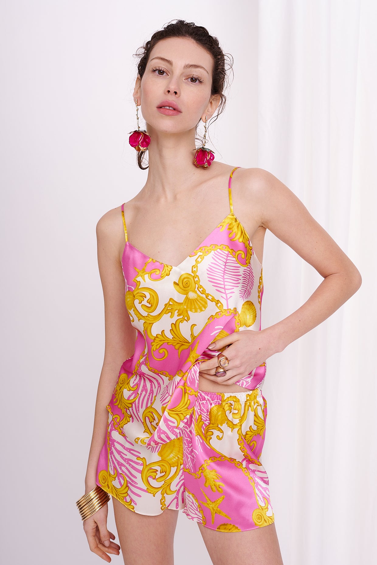 shorties satin silk