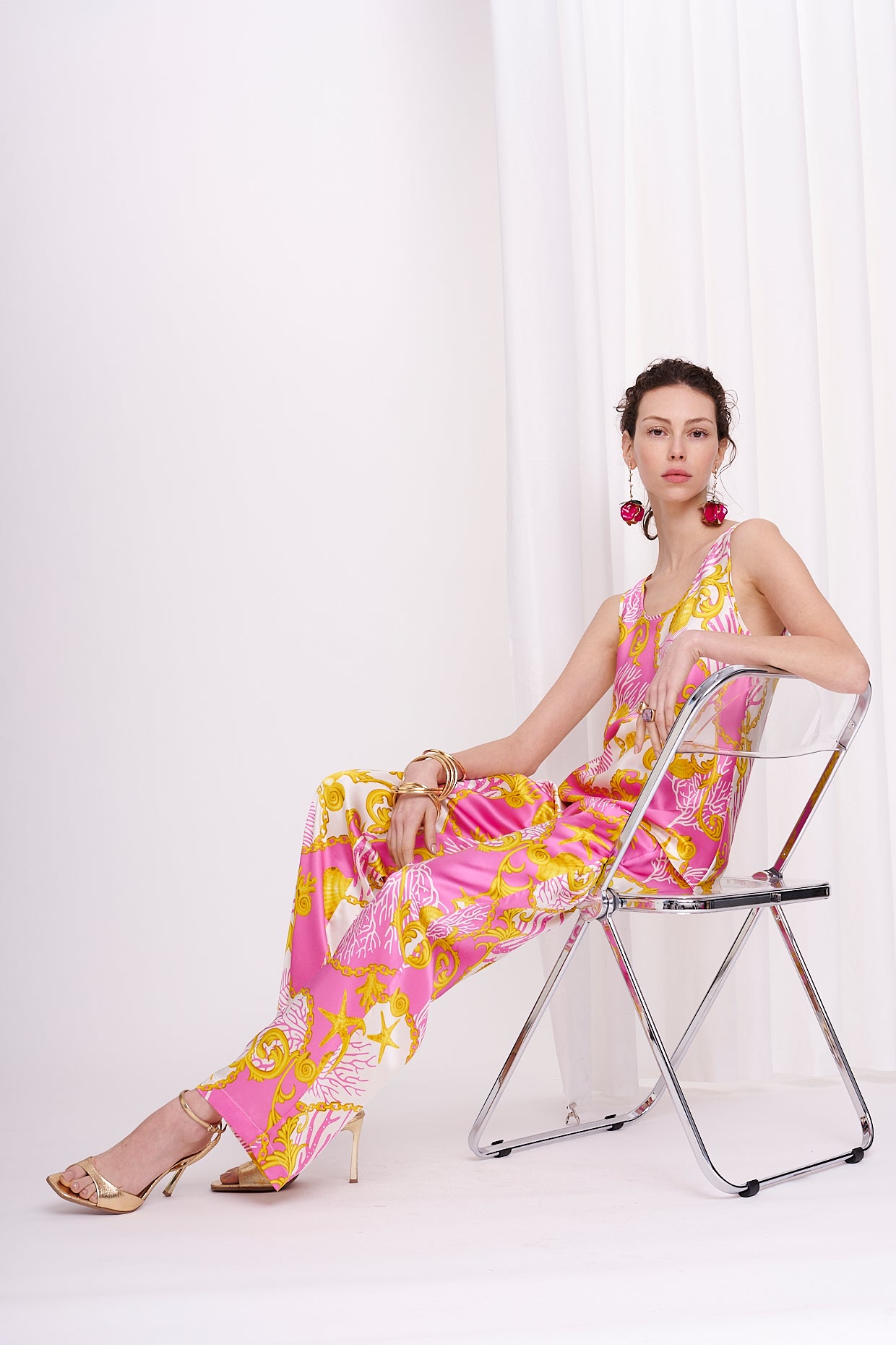 pants satin silk