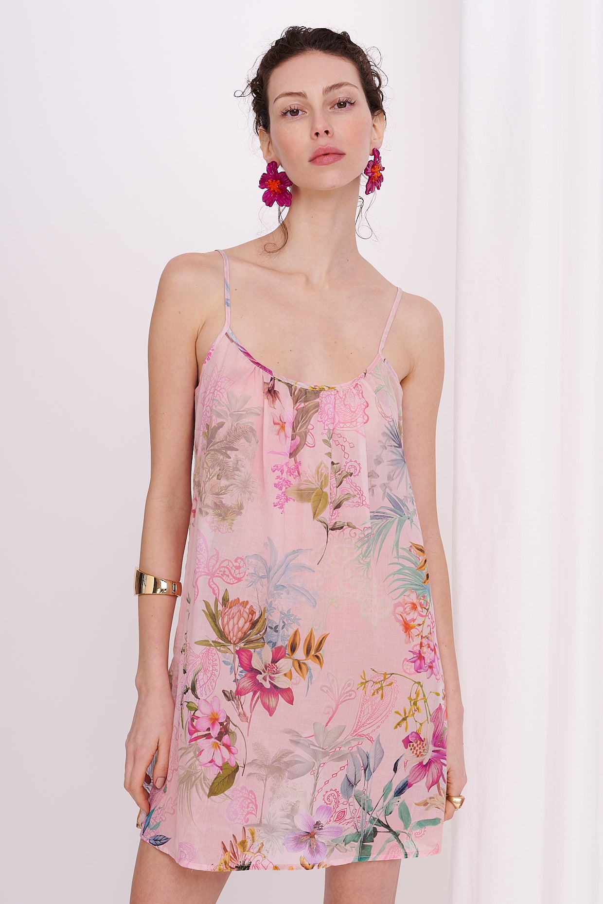 dress mini voile with flowers
