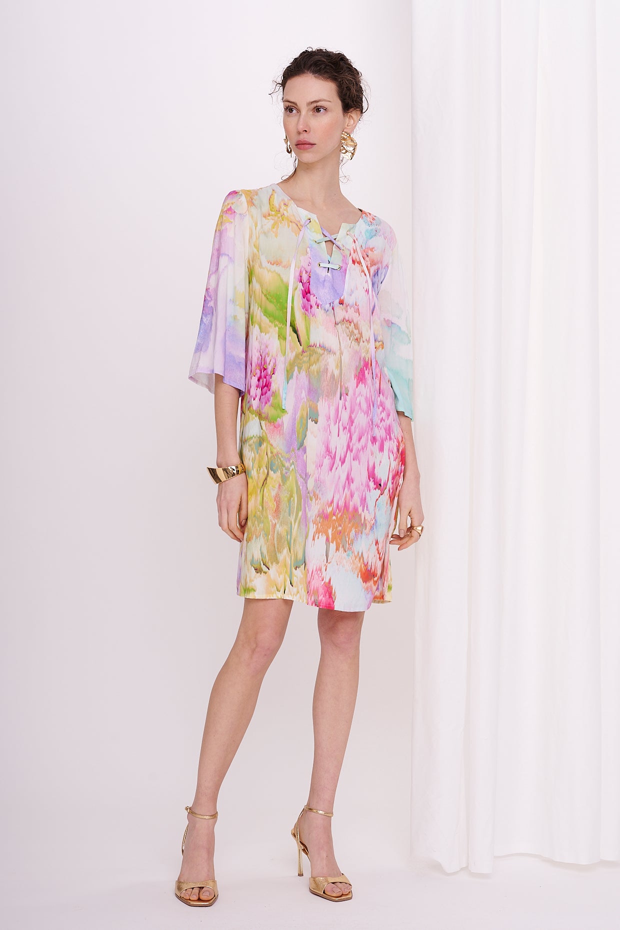 tunica dress midi