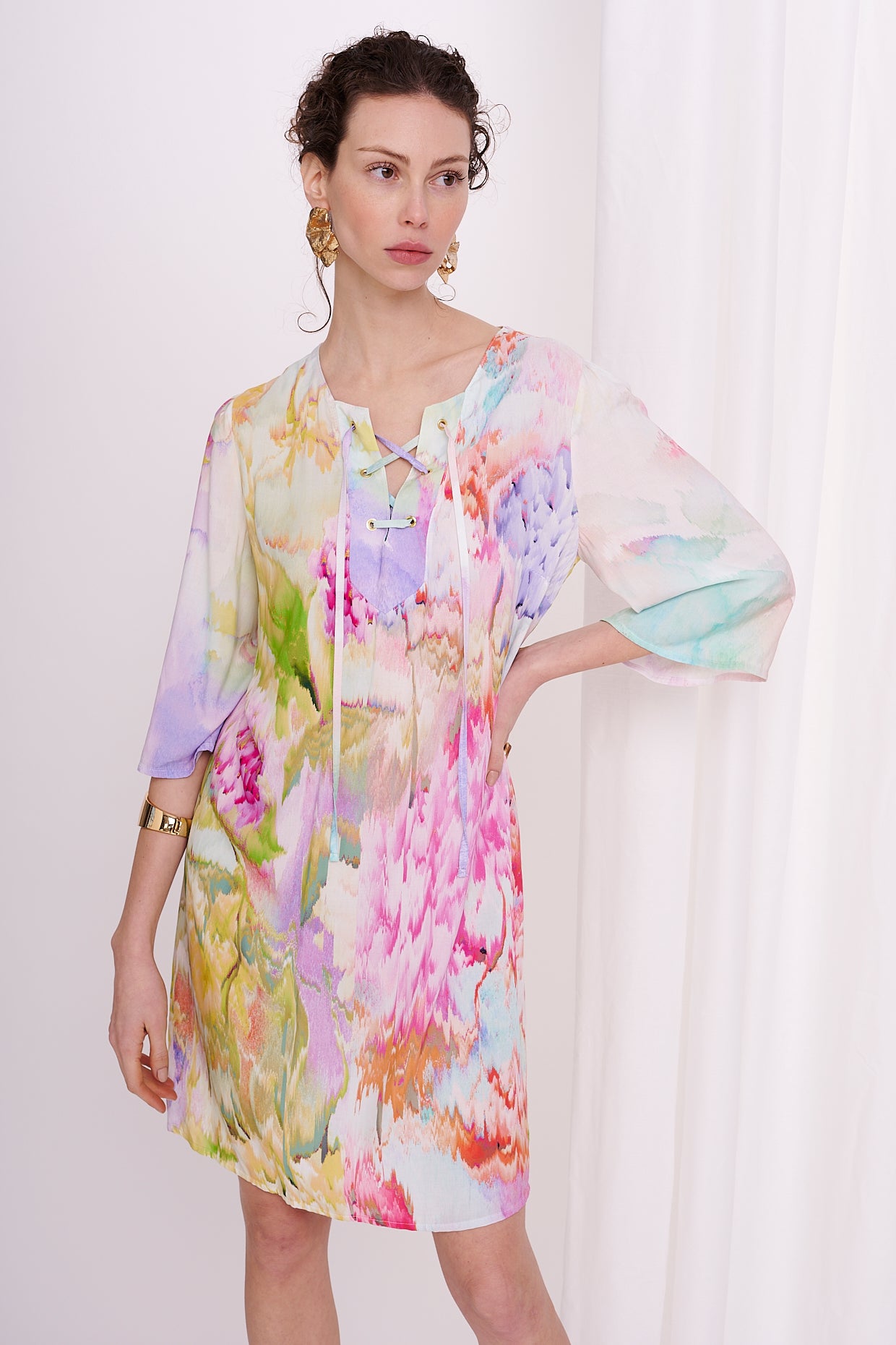 tunica dress midi