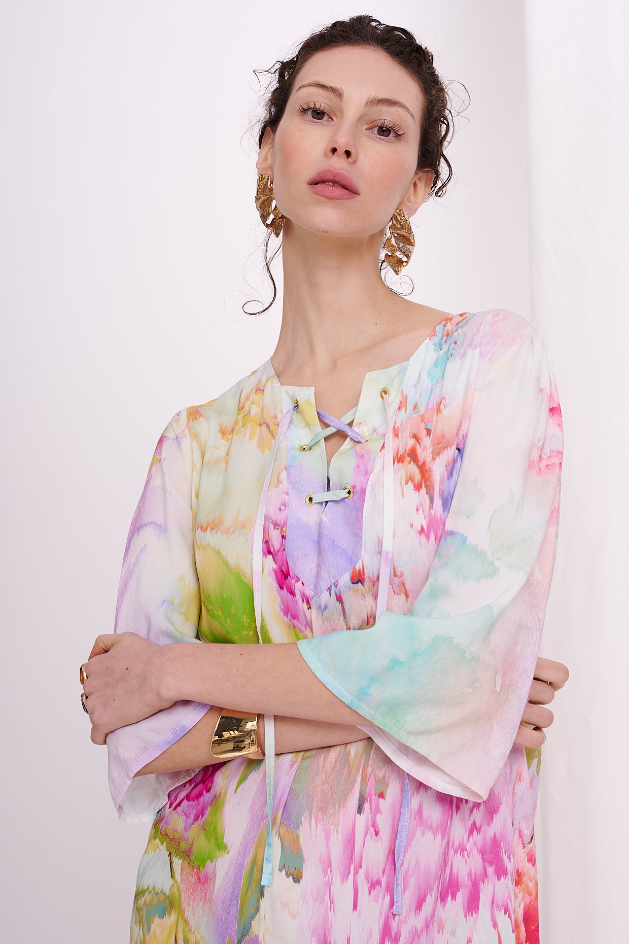 tunica dress midi