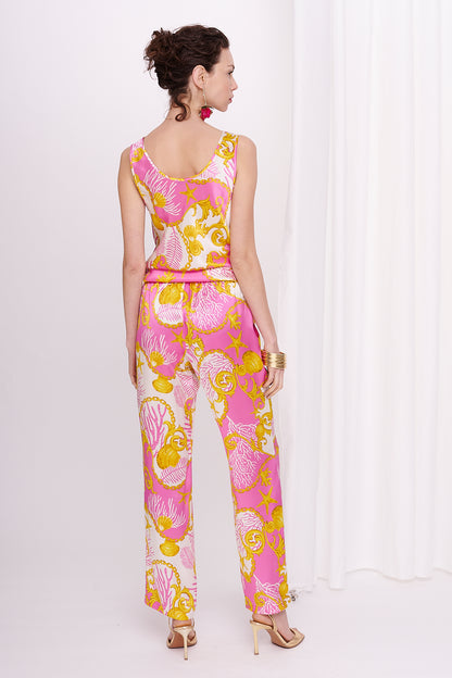 pants satin silk